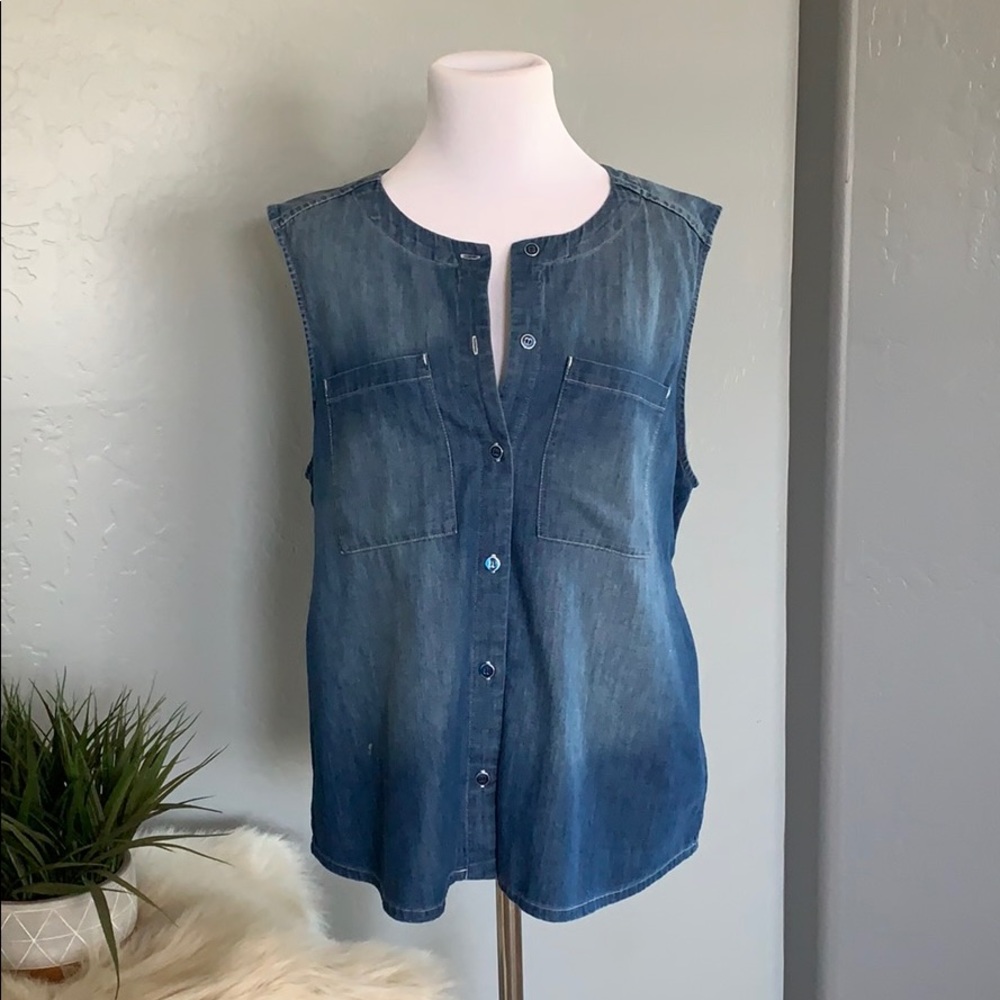 7 for All Mankind Jean Tank Top